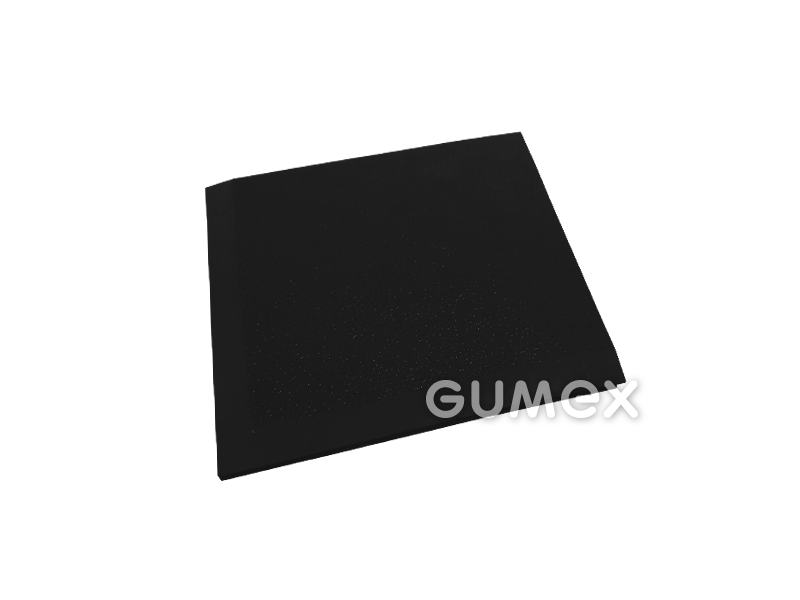 Náběhový roh FORTELOCK 2038 INVISIBLE typ C k dlaždici FORTELOCK INVISIBLE, tloušťka 6,7mm, 145x145mm, 92°ShA, desén kůže, PVC, černý